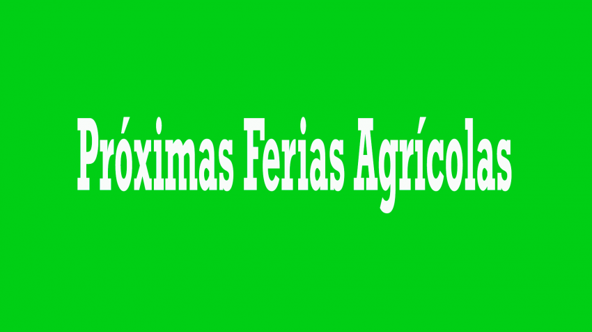 próximas ferias agrícolas